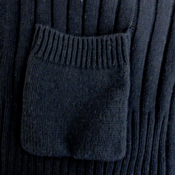 Croft & Barrow Open Cardigan Sz PS Black Sleeveless Cable Knit Long Vest Sweater - Picture 8 of 8